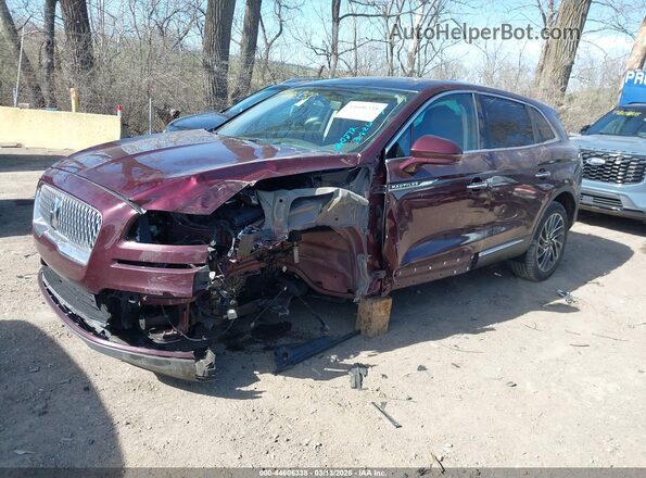 2LMPJ6K91LBL34535 2020 LINCOLN NAUTILUS Burgundy Передня ліва чверть