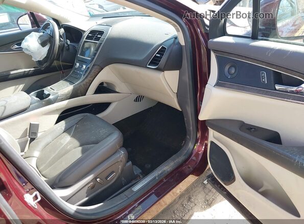 2LMPJ6K91LBL34535 2020 LINCOLN NAUTILUS Burgundy Вид салону спереду
