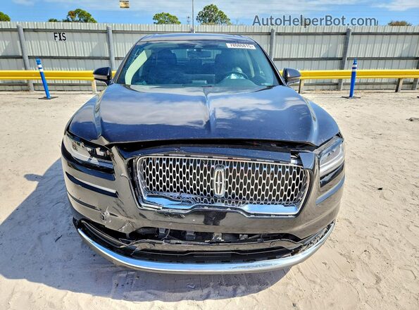 2LMPJ8K90NBL13402 2022 LINCOLN NAUTILUS Black Widok z przodu