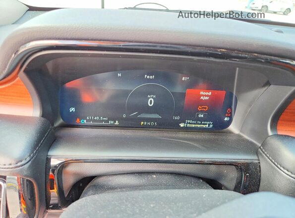 2LMPJ8K90NBL13402 2022 LINCOLN NAUTILUS Black Widok zestawu wskaźników