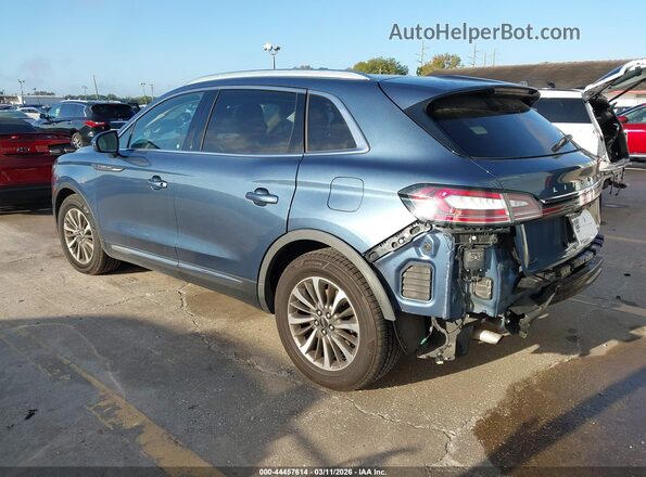 2LMPJ8K98KBL28404 2019 LINCOLN NAUTILUS Blue Задня ліва чверть