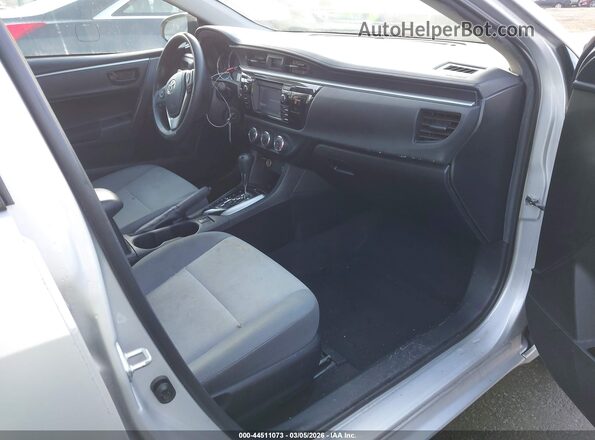 2T1BURHE2GC602593 2016 TOYOTA LL Silver Front interior view