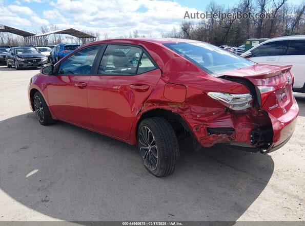 2T1BURHE2GC740375 2016 TOYOTA LL Red Задня ліва чверть