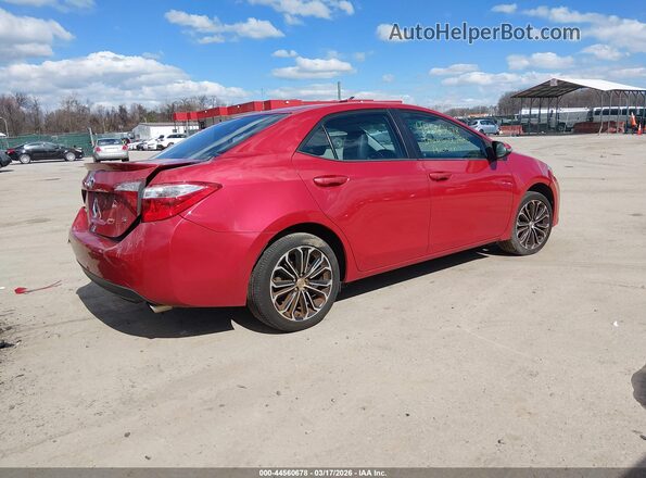 2T1BURHE2GC740375 2016 TOYOTA LL Red Задня права чверть