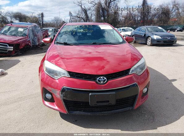 2T1BURHE2GC740375 2016 TOYOTA LL Red Вид задньої частини салону