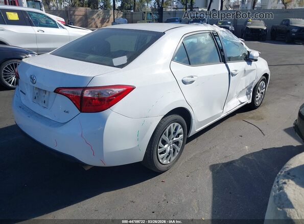 2T1BURHE2JC123615 2018 TOYOTA LL White Задня права чверть