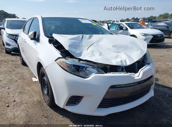 2T1BURHE3GC554814 2016 TOYOTA LL White Вид спереду