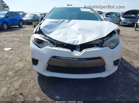 2T1BURHE3GC554814 2016 TOYOTA LL White Вид щитка приладів