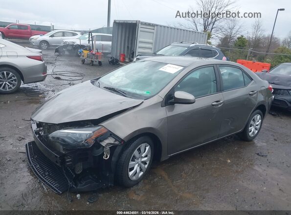 2T1BURHE4JC079746 2018 TOYOTA LL Gray Առջևի ձախ երեք քառորդ տեսարան