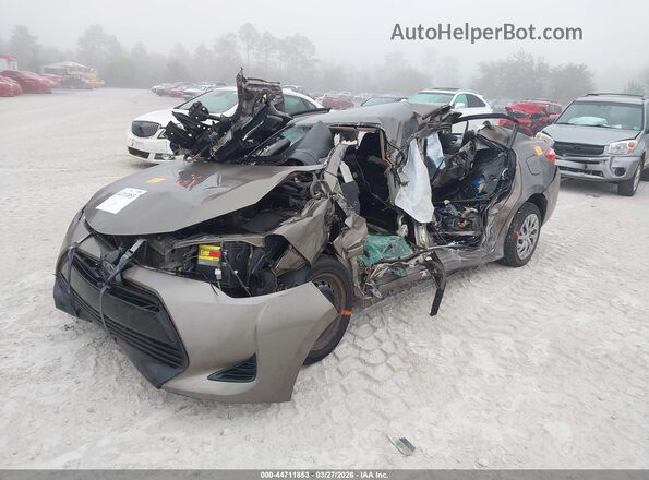 2T1BURHE4JC110090 2018 TOYOTA LL Gray Przód lewy