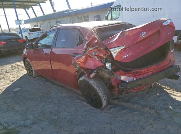 2T1BURHEXGC542448 2016 TOYOTA LL Красный Задняя левая четверть