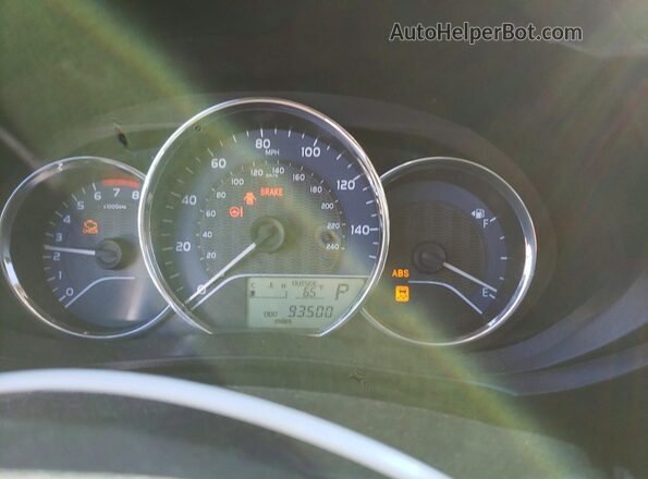 2T1BURHEXGC542448 2016 TOYOTA LL Красный Вид щитка приборов