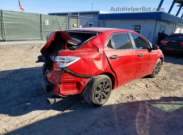 2T1BURHEXGC542448 2016 TOYOTA LL Красный Задняя правая четверть