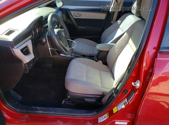2T1BURHEXGC542448 2016 TOYOTA LL Красный Вид салона спереди