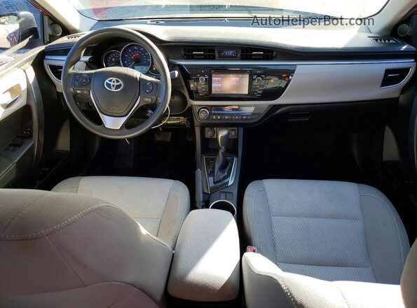 2T1BURHEXGC542448 2016 TOYOTA LL Красный Вид панели приборов