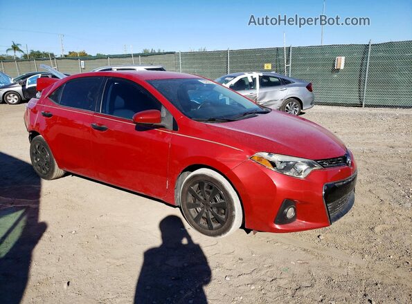 2T1BURHEXGC542448 2016 TOYOTA LL Красный Передняя правая четверть