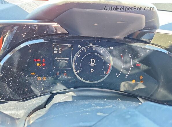 2T2ADCAZ7NC001730 2022 LEXUS NX White Вид щитка приладів