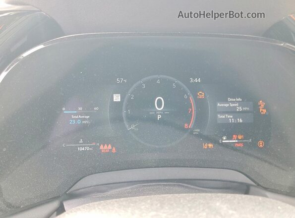 2T2BAMBA0SC056639 2025 LEXUS RX Silver Instrument cluster view