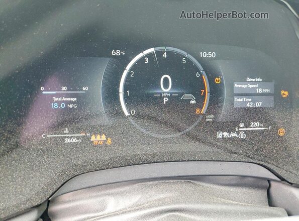 2T2BAMBA6SC063675 2025 LEXUS RX Silver Вид щитка приладів