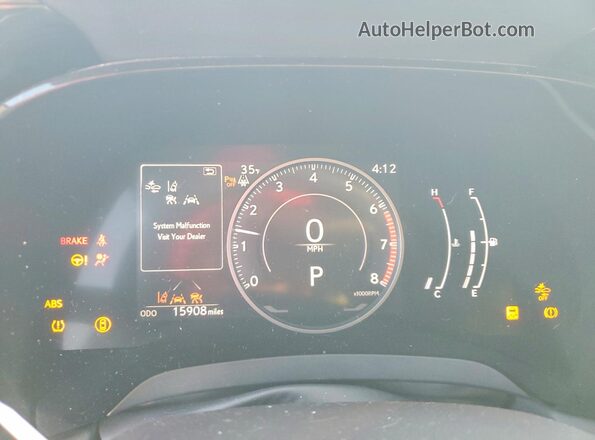 2T2BAMCA1RC081123 2024 LEXUS RX Gray ხელსაწყოთა პანელის ხედი