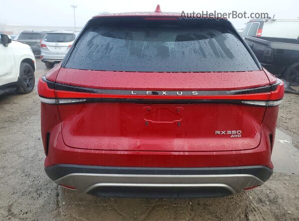 2T2BAMCA3RC076361 2024 LEXUS RX Red Vista trasera