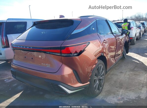 2T2BAMCA6SC106622 2025 LEXUS RX 350 Коричневый Задняя правая четверть