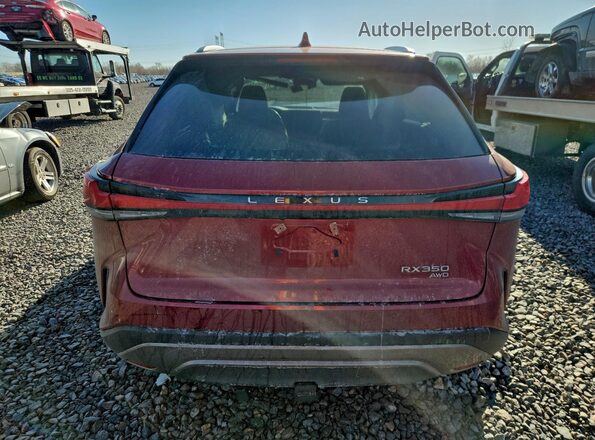 2T2BAMCA9RC053490 2024 LEXUS RX Red Вид ззаду