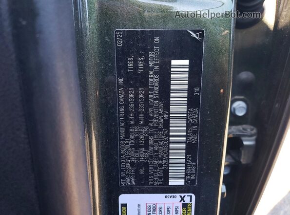 2T2BAMCAXSC097147 2025 LEXUS RX Green 