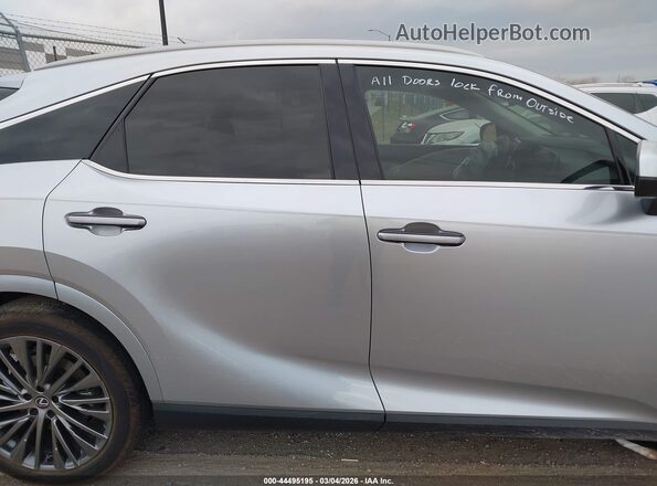 2T2BBMCA0SC100277 2025 LEXUS RX 350H Silver Rear interior view