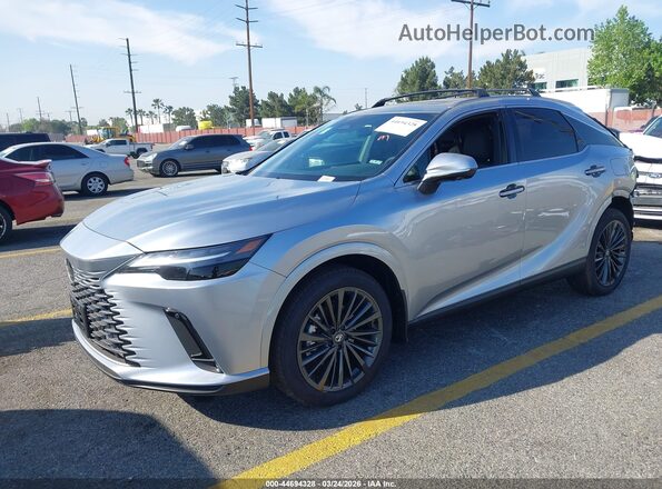 2T2BBMCA1TC120541 2026 LEXUS RX 350H Silver წინა მარცხენა ხედი სამი მეოთხედიდან