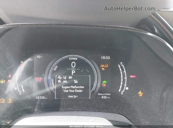 2T2BBMCA4PC021539 2023 LEXUS RX 350H White Widok tylnych siedzeń