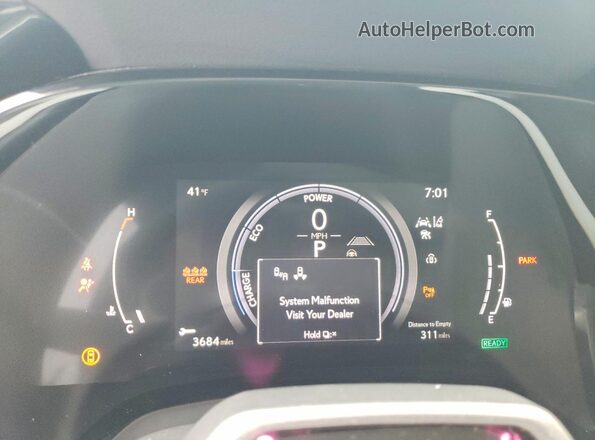 2T2BBMCA9RC035052 2024 LEXUS RX White Widok zestawu wskaźników