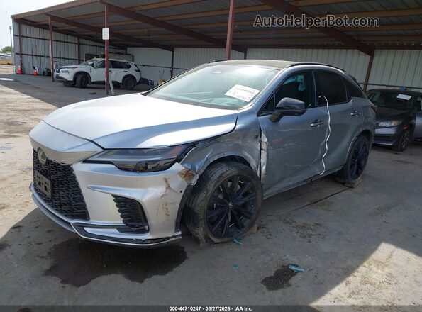 2T2BCMEA5RC011082 2024 LEXUS RX 500H Silver წინა მარცხენა ხედი სამი მეოთხედიდან