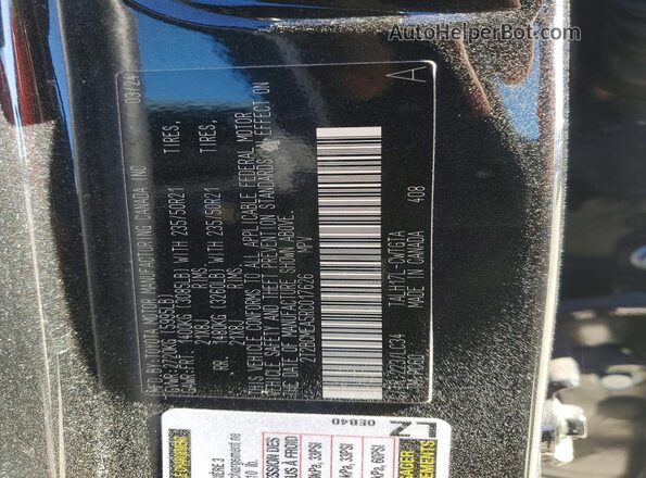 2T2BCMEA5RC017626 2024 LEXUS RX Black Vista de la etiqueta del VIN