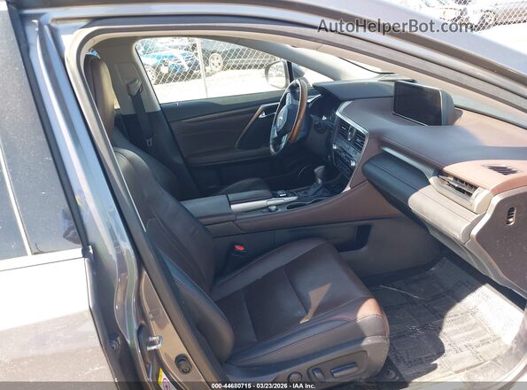 2T2BGMCA5GC006307 2016 LEXUS RX 450H Серый Вид салона спереди