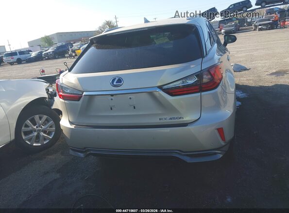 2T2BGMCA8GC007760 2016 LEXUS RX 450H Золотой 