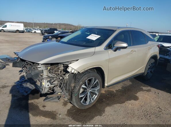 2T2BGMCA8GC007760 2016 LEXUS RX 450H Золотой Передняя левая четверть