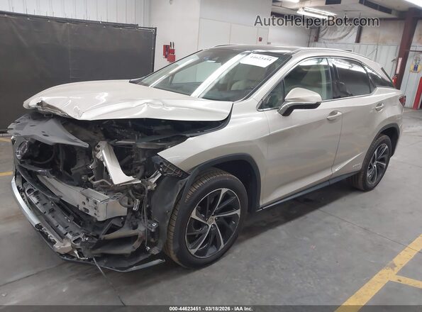 2T2BGMCA9GC005192 2016 LEXUS RX 450H Gold Vista tres cuartos delantera izquierda