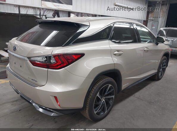 2T2BGMCA9GC005192 2016 LEXUS RX 450H Gold Trasero derecho