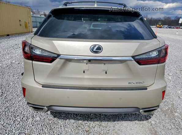 2T2BZMCA0HC066474 2017 LEXUS RX Gold Widok z tyłu