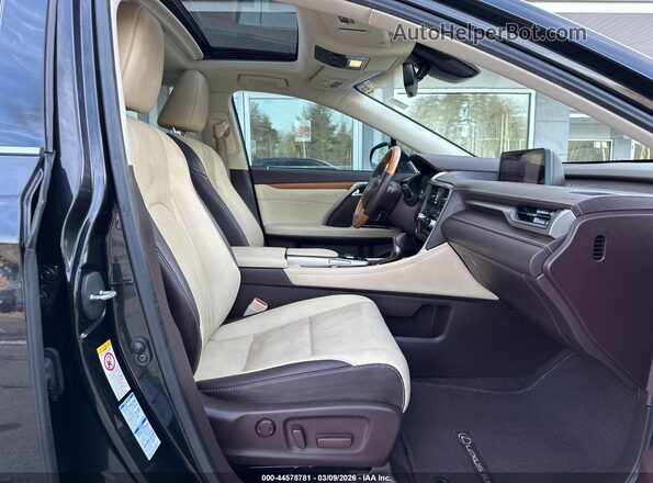 2T2BZMCA1HC072851 2017 LEXUS RX 350 Black Widok wnętrza z przodu