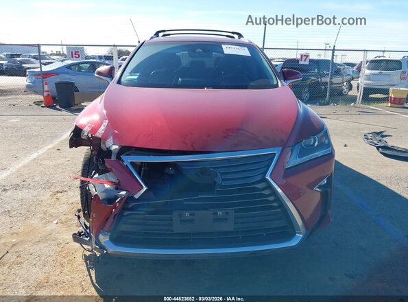 2T2BZMCA3GC017297 2016 LEXUS RX 350 Red Вид щитка приладів