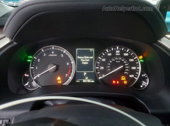 2T2BZMCA4JC162565 2018 LEXUS RC White Vista del cuadro de instrumentos