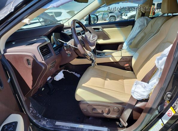 2T2BZMCA5JC142180 2018 LEXUS RX Black Вид салону спереду