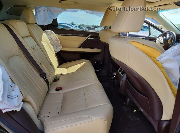 2T2BZMCA5JC142180 2018 LEXUS RX Black Вид задніх сидінь