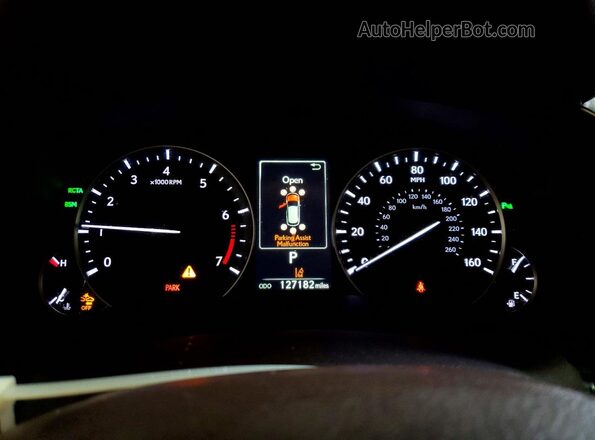 2T2BZMCA6GC019058 2016 LEXUS RX White ხელსაწყოთა პანელის ხედი