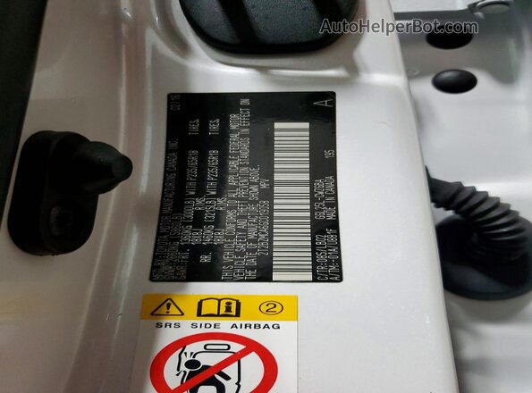 2T2BZMCA6GC019058 2016 LEXUS RX White VIN კოდის სტიკერის ხედი