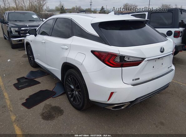 2T2BZMCA6JC142933 2018 LEXUS RX 350 White Trasero izquierdo