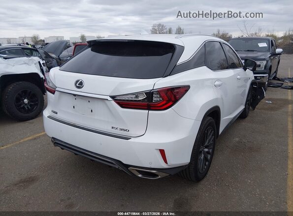 2T2BZMCA6JC142933 2018 LEXUS RX 350 White Trasero derecho