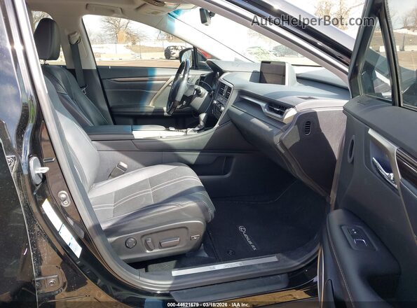 2T2BZMCAXHC061668 2017 LEXUS RX 350 Black Widok wnętrza z przodu